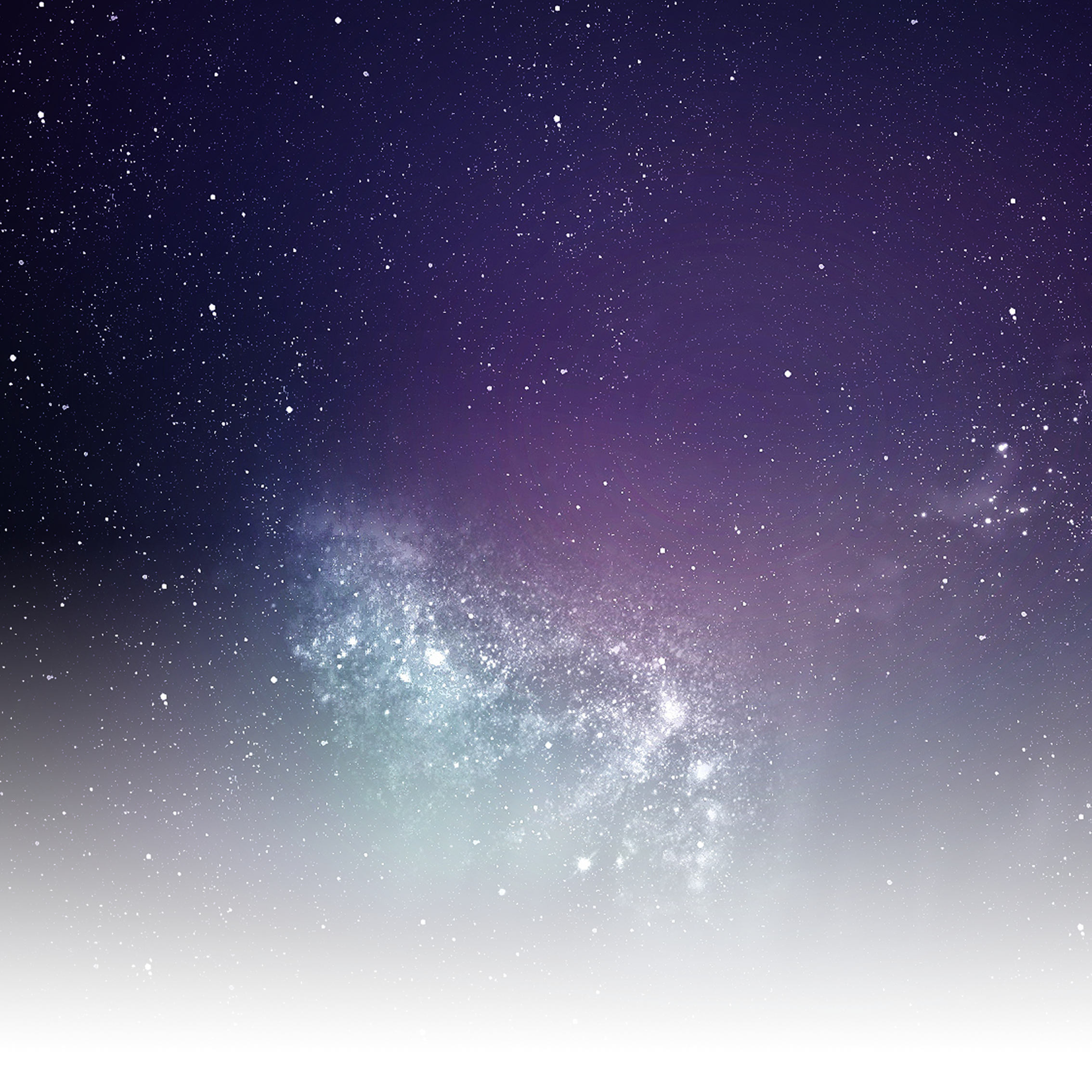 a stock photo of a starry night sky. the image is tinted purple, and dwindles in transparency, fading out at the bottom.